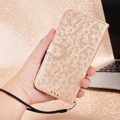 For Ulefone Note 17 Pro Honeycomb Dot Texture Leather Phone Case(Gold) by buy2fix