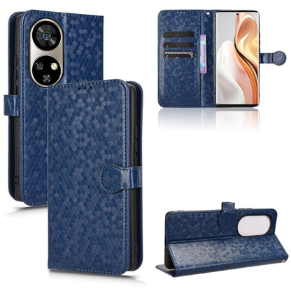 For Ulefone Note 17 Pro Honeycomb Dot Texture Leather Phone Case(Blue) by buy2fix