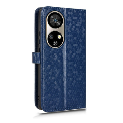 For Ulefone Note 17 Pro Honeycomb Dot Texture Leather Phone Case(Blue) by buy2fix