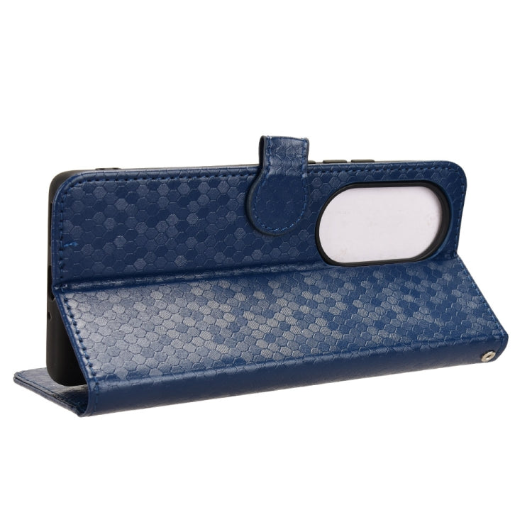 For Ulefone Note 17 Pro Honeycomb Dot Texture Leather Phone Case(Blue) by buy2fix
