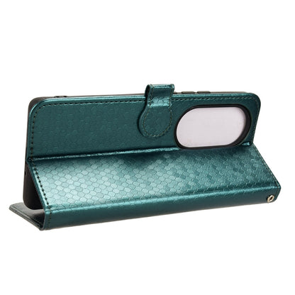 For Ulefone Note 17 Pro Honeycomb Dot Texture Leather Phone Case(Green) by buy2fix