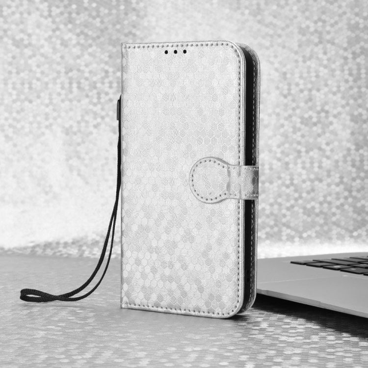 For Ulefone Note 17 Pro Honeycomb Dot Texture Leather Phone Case(Silver) by buy2fix