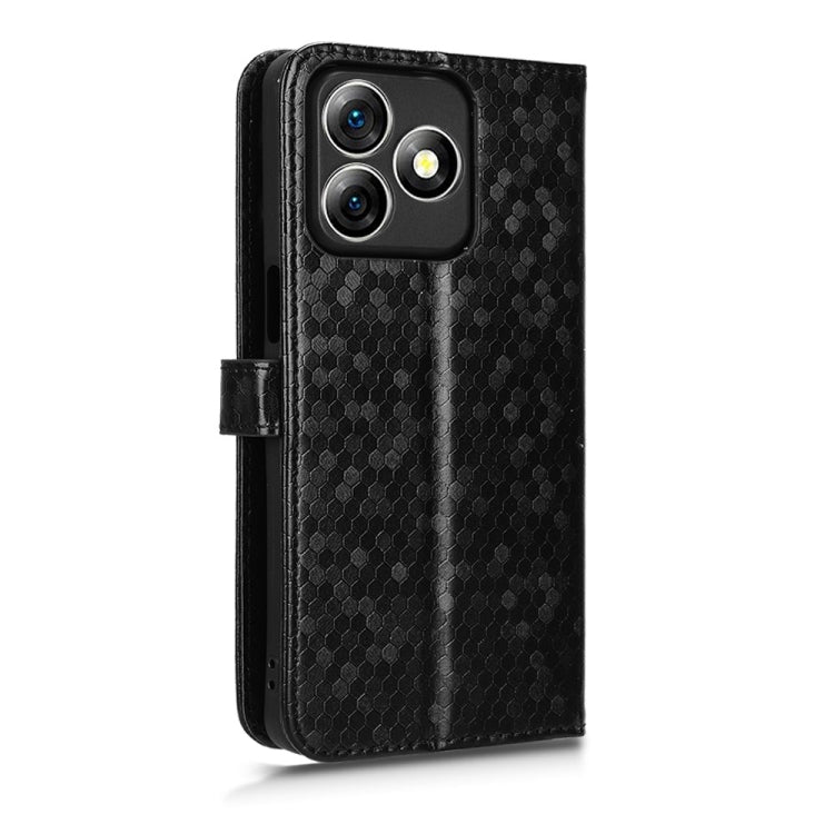 For Ulefone Note 18 Ultra Honeycomb Dot Texture Leather Phone Case(Black) by buy2fix