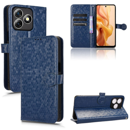For Ulefone Note 18 Ultra Honeycomb Dot Texture Leather Phone Case(Blue) by buy2fix