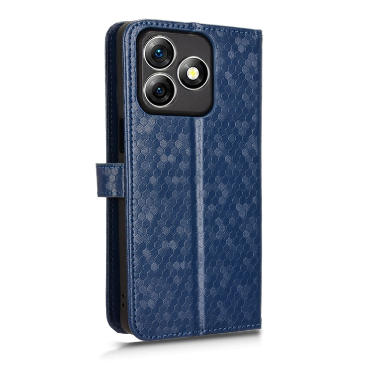For Ulefone Note 18 Ultra Honeycomb Dot Texture Leather Phone Case(Blue) by buy2fix