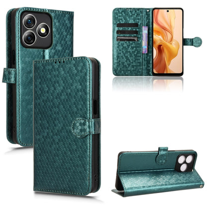 For Ulefone Note 18 Ultra Honeycomb Dot Texture Leather Phone Case(Green) by buy2fix