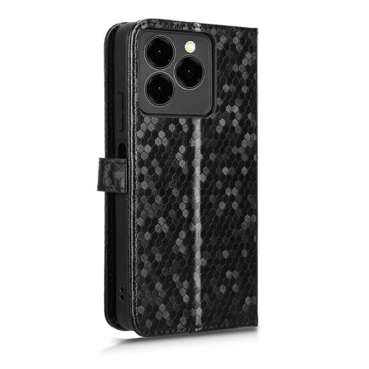 For Ulefone Note 20 Pro Honeycomb Dot Texture Leather Phone Case(Black) by buy2fix