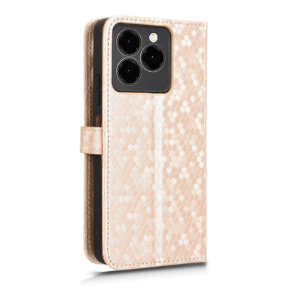For Ulefone Note 20 Pro Honeycomb Dot Texture Leather Phone Case(Gold) by buy2fix