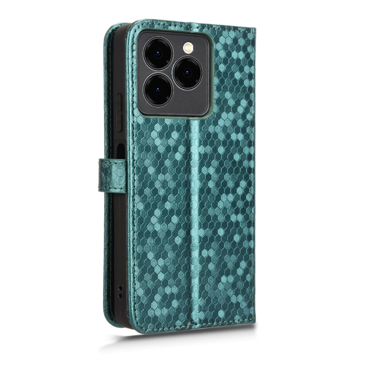 For Ulefone Note 20 Pro Honeycomb Dot Texture Leather Phone Case(Green) by buy2fix