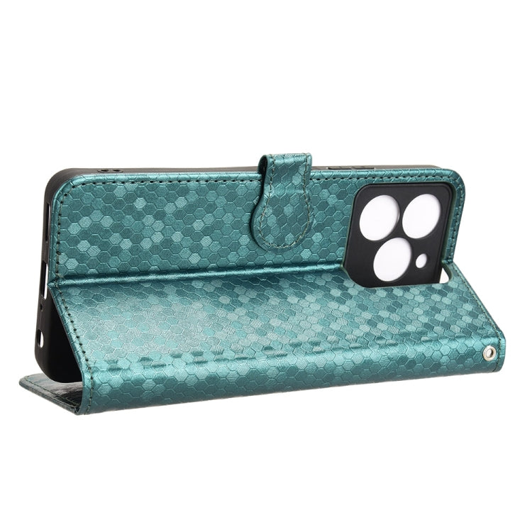 For Ulefone Note 20 Pro Honeycomb Dot Texture Leather Phone Case(Green) by buy2fix