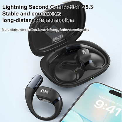 ZGA GS18 Blade AI Wireless Bluetooth Earphone(Black) by ZGA