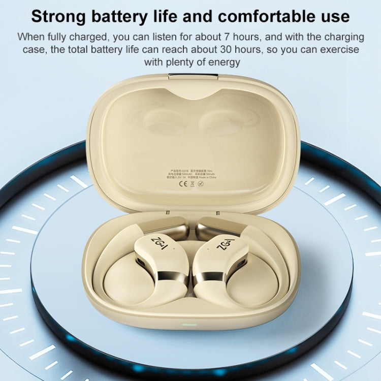 ZGA GS18 Blade AI Wireless Bluetooth Earphone(Beige) by ZGA