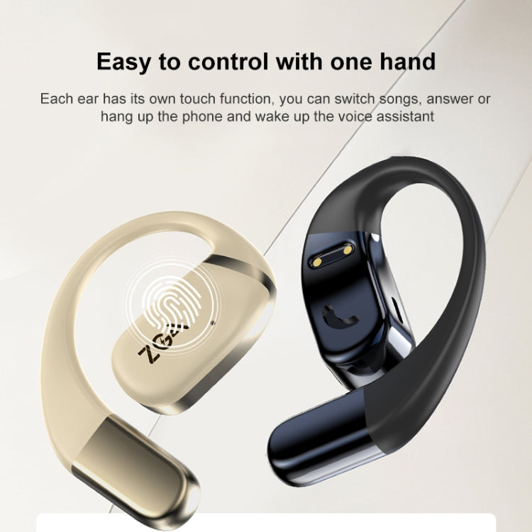 ZGA GS18 Blade AI Wireless Bluetooth Earphone(Beige) by ZGA