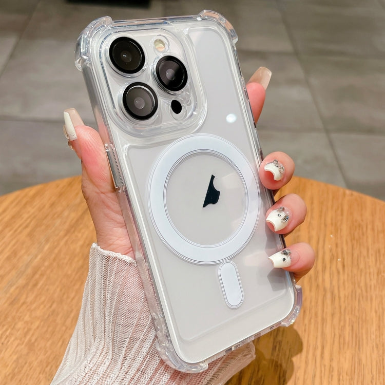 For iPhone 13 Pro Max Clear Acrylic + TPU MagSafe Magnetic Phone Case(Transparent) by buy2fix