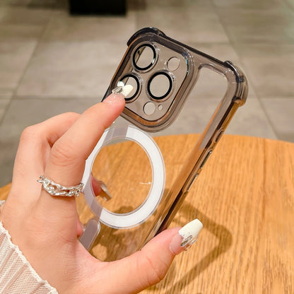 For iPhone 13 Pro Max Clear Acrylic + TPU MagSafe Magnetic Phone Case(Transparent) by buy2fix