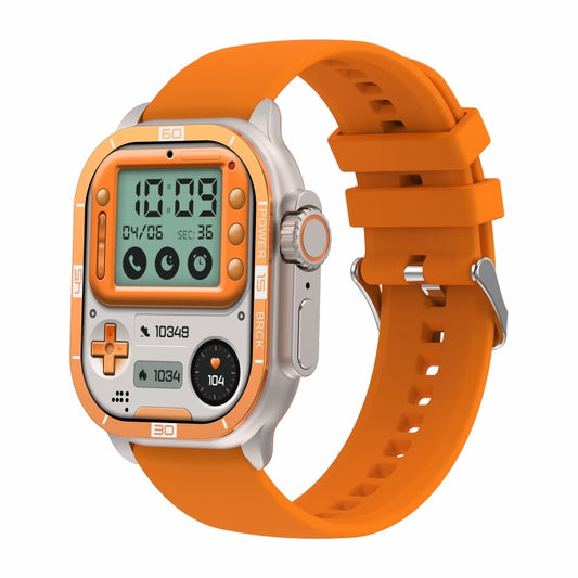 HK96S 2.06 inch BT5.3 IP68 Sport Smart Watch, Support Bluetooth Call / Sleep / Blood Oxygen / Heart Rate / Blood Pressure Health Monitor(Orange) by buy2fix