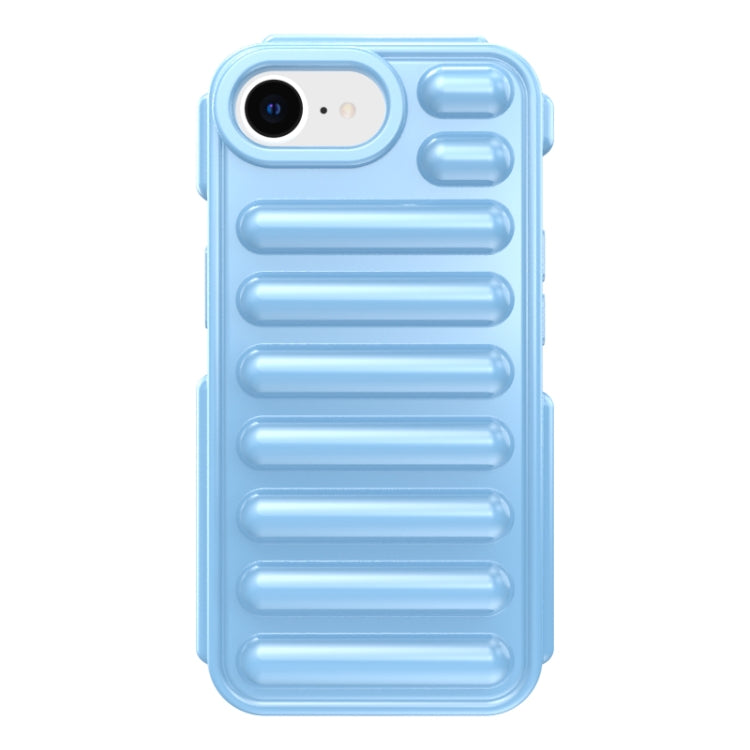 For iPhone 16e Capsule Series Candy Color TPU Phone Case(Blue) by buy2fix