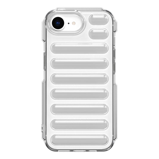 For iPhone 16e Capsule Series Candy Color TPU Phone Case(Transparent) by buy2fix