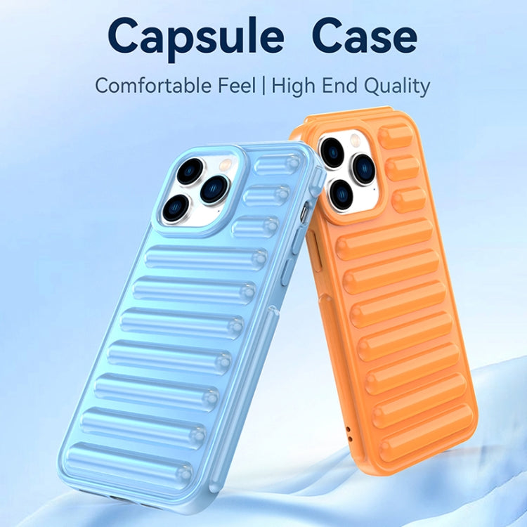 For iPhone 16e Capsule Series Candy Color TPU Phone Case(Blue) by buy2fix