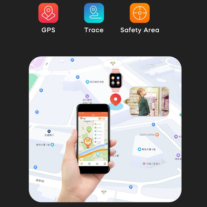 K20 1.81 inch Children Sport Smart Watch, Support Video Call / Message Notification / GPS / WiFi / AI(Black) by buy2fix