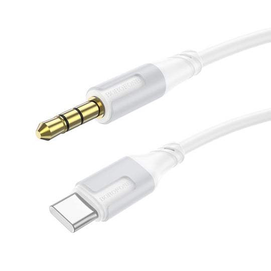 Borofone BL19 AUX Creator Audio Cable, 3.5mm to Type-C Cable, Length: 1m(White)