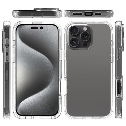 For iPhone 16 Pro Clear TPU Hybrid PC Shockproof Phone Case(Transparent) - iPhone 16 Pro Cases by buy2fix | Online Shopping UK | buy2fix