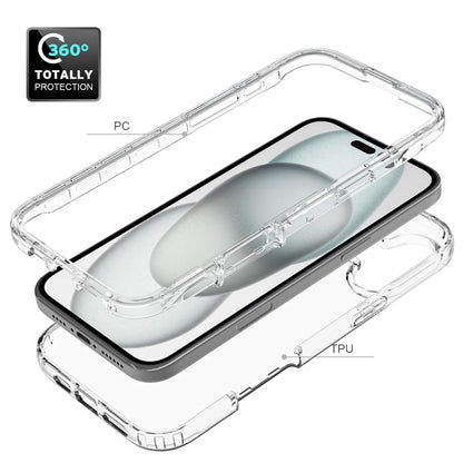 For iPhone 16 Plus Clear TPU Hybrid PC Shockproof Phone Case(Transparent) - iPhone 16 Plus Cases by buy2fix | Online Shopping UK | buy2fix