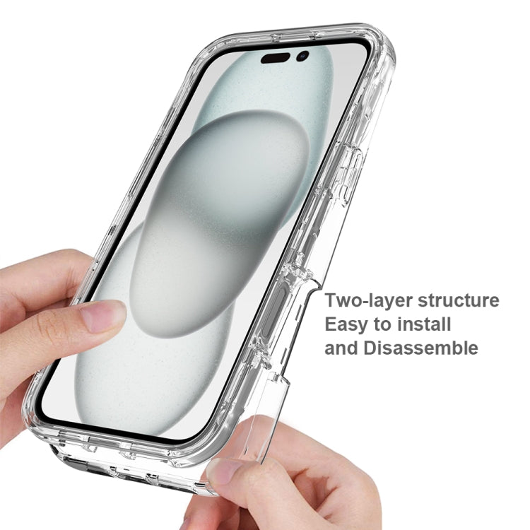 For iPhone 16 Plus Clear TPU Hybrid PC Shockproof Phone Case(Transparent) - iPhone 16 Plus Cases by buy2fix | Online Shopping UK | buy2fix