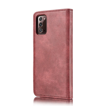For Samsung Galaxy Note20 DG.MING Crazy Horse Texture Flip Detachable Magnetic Leather Case with Holder & Card Slots & Wallet(Red) - Galaxy Note20 Cases by DG.MING | Online Shopping UK | buy2fix
