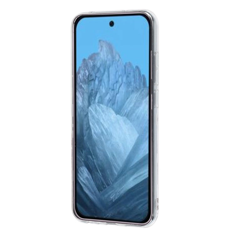 For Google Pixel 9 Pro Colored Drawing Pattern Transparent TPU Phone Case(Panda) by buy2fix