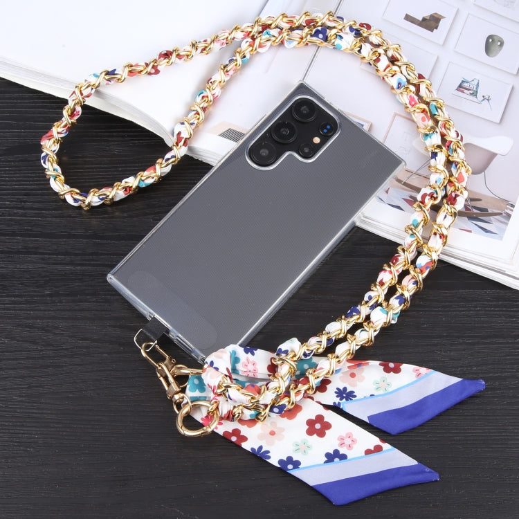 Mobile Phone Anti-lost Silk Scarf Full Coverage Long Lanyard(Brown) - Lanyards & Wrist Straps by buy2fix | Online Shopping UK | buy2fix