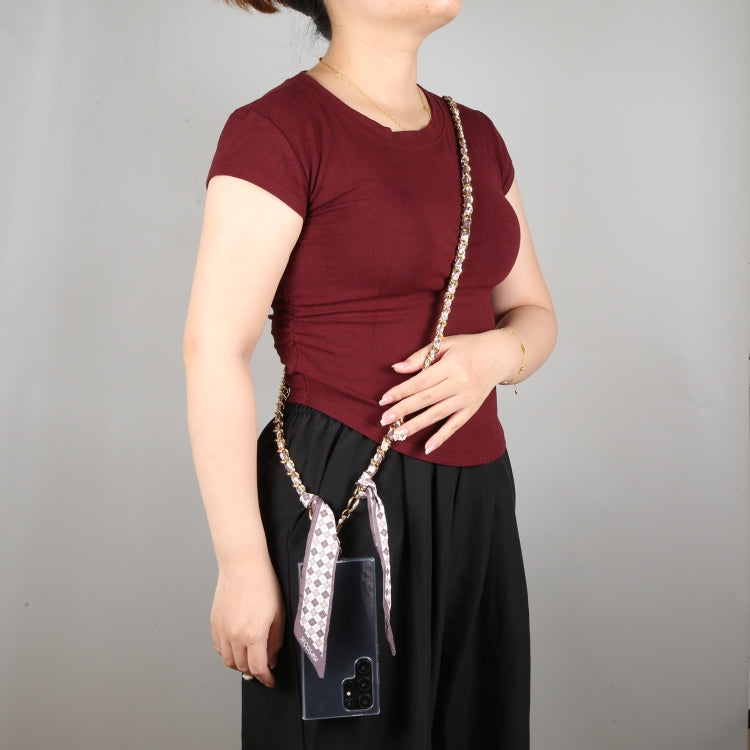 Mobile Phone Anti-lost Silk Scarf Full Coverage Long Lanyard(Brown) - Lanyards & Wrist Straps by buy2fix | Online Shopping UK | buy2fix