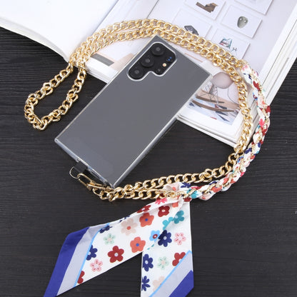 Mobile Phone Anti-lost Silk Scarf Half Pack Long Lanyard(Blue) - Lanyards & Wrist Straps by buy2fix | Online Shopping UK | buy2fix