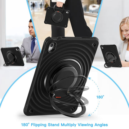 For iPad 2025 / 2022 Rotation Handle Holder Silicone Hybrid PC Tablet Case(Black) - iPad 2025 / 2022 Cases by buy2fix | Online Shopping UK | buy2fix