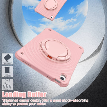 For iPad 2025 / 2022 Rotation Handle Holder Silicone Hybrid PC Tablet Case(Pink) - iPad 2025 / 2022 Cases by buy2fix | Online Shopping UK | buy2fix