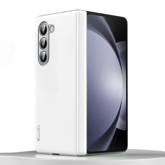 For Samsung Galaxy Z Fold5 SULADA Skin Feel Liquid Leather Shockproof Phone Case(White) - Galaxy Z Fold5 Cases by SULADA | Online Shopping UK | buy2fix