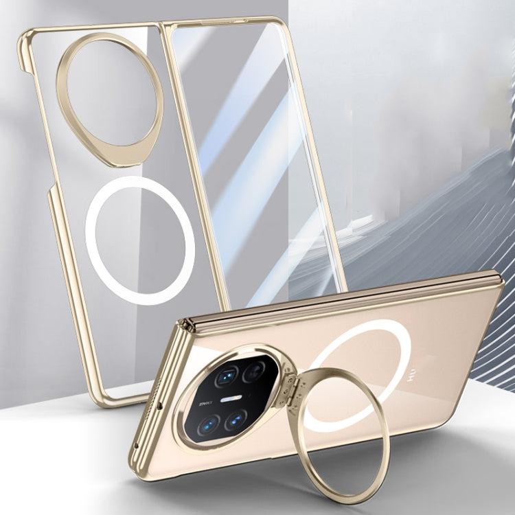 For Huawei Mate X5 Integrated MagSafe Metal Lens Holder PC Electroplating Phone Case(Gold) - Huawei Cases by buy2fix | Online Shopping UK | buy2fix
