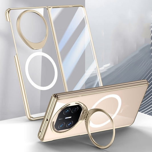 For Huawei Mate X5 Integrated MagSafe Metal Lens Holder PC Electroplating Phone Case(Gold) - Huawei Cases by buy2fix | Online Shopping UK | buy2fix