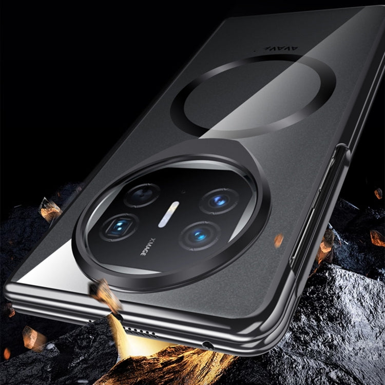 For Huawei Mate X5 Integrated MagSafe Metal Lens Holder PC Electroplating Phone Case(Silver) - Huawei Cases by buy2fix | Online Shopping UK | buy2fix