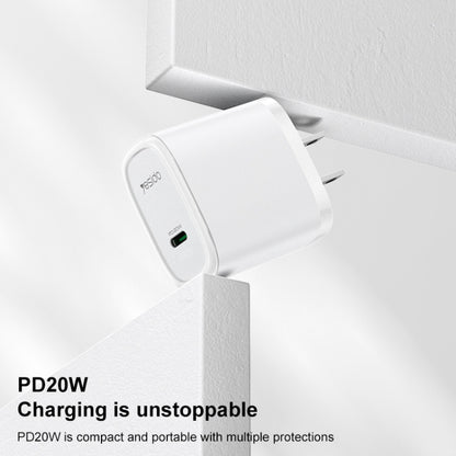 Yesido YC11U 20W PD USB-C / Type-C Fast Charging Charger, Specification:US Plug(White) - USB Charger by Yesido | Online Shopping UK | buy2fix