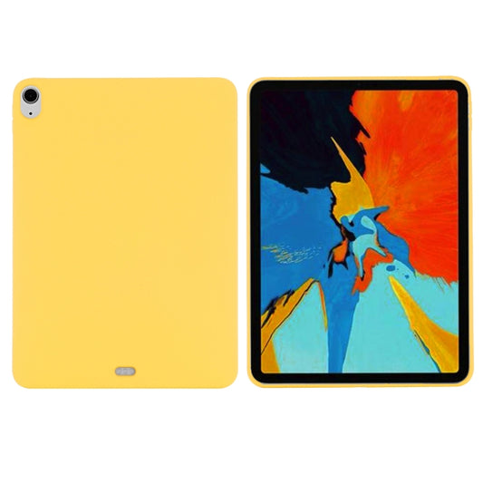 For iPad Air 13 2025 / 2024 Pure Color Liquid Silicone Shockproof Tablet Case(Yellow) - iPad Air 13 2025 / 2024 Cases by buy2fix | Online Shopping UK | buy2fix