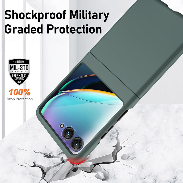 For Motorola Razr 50 Skin Feel Oil Spray Integrated PC Phone Case(Green) by buy2fix