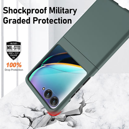 For Motorola Razr 50 Skin Feel Oil Spray Integrated PC Phone Case(Green) by buy2fix