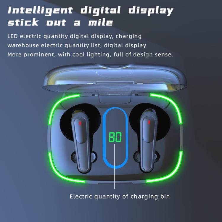 Pro 70+ Intelligent Digital Display V5.3 Bluetooth Earphones Bass Stereo Audio(Black) by buy2fix