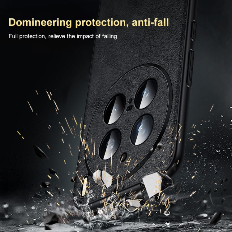 For vivo X100 SULADA Shockproof TPU + Handmade Leather Phone Case(Red) by SULADA