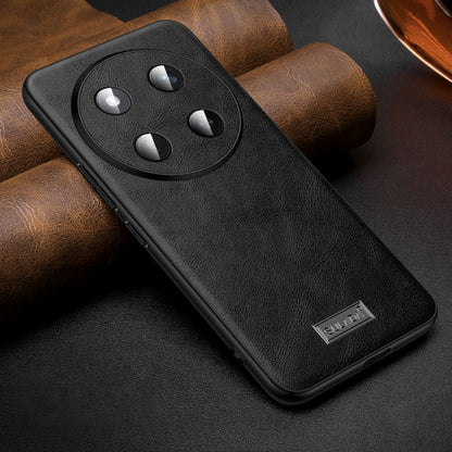 For Honor X60 Pro SULADA Shockproof TPU Hybrid Handmade Leather Phone Case(Black) - Honor Cases by SULADA | Online Shopping UK | buy2fix