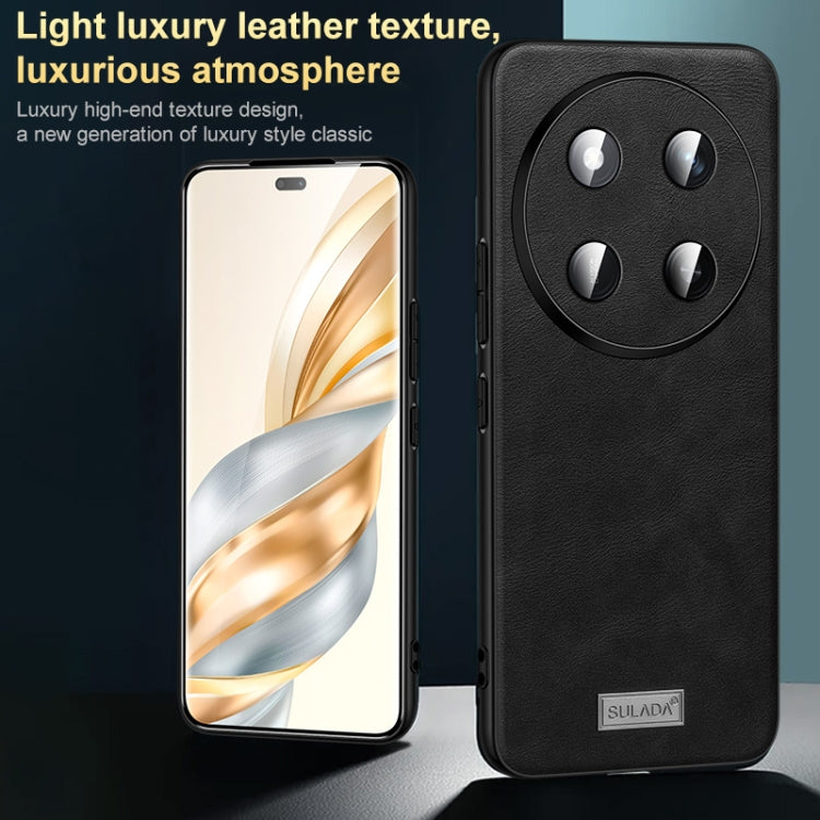 For Honor 200 Pro SULADA Shockproof TPU Hybrid Handmade Leather Phone Case(Brown) - Honor Cases by SULADA | Online Shopping UK | buy2fix
