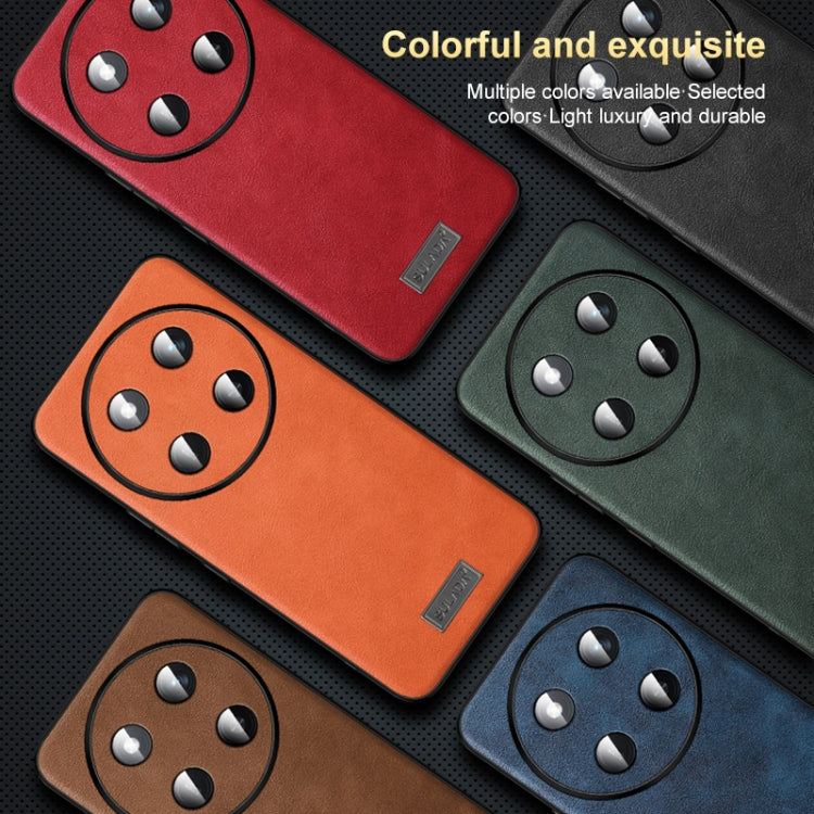 For Honor 200 Pro SULADA Shockproof TPU Hybrid Handmade Leather Phone Case(Brown) - Honor Cases by SULADA | Online Shopping UK | buy2fix