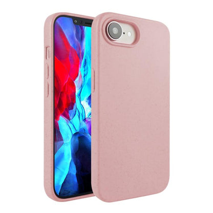 For iPhone 16e Wheat Straw TPU Phone Case(Pink) - iPhone 16e Cases by buy2fix | Online Shopping UK | buy2fix