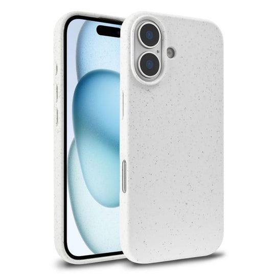 For iPhone 18 Wheat Straw TPU Phone Case(White)